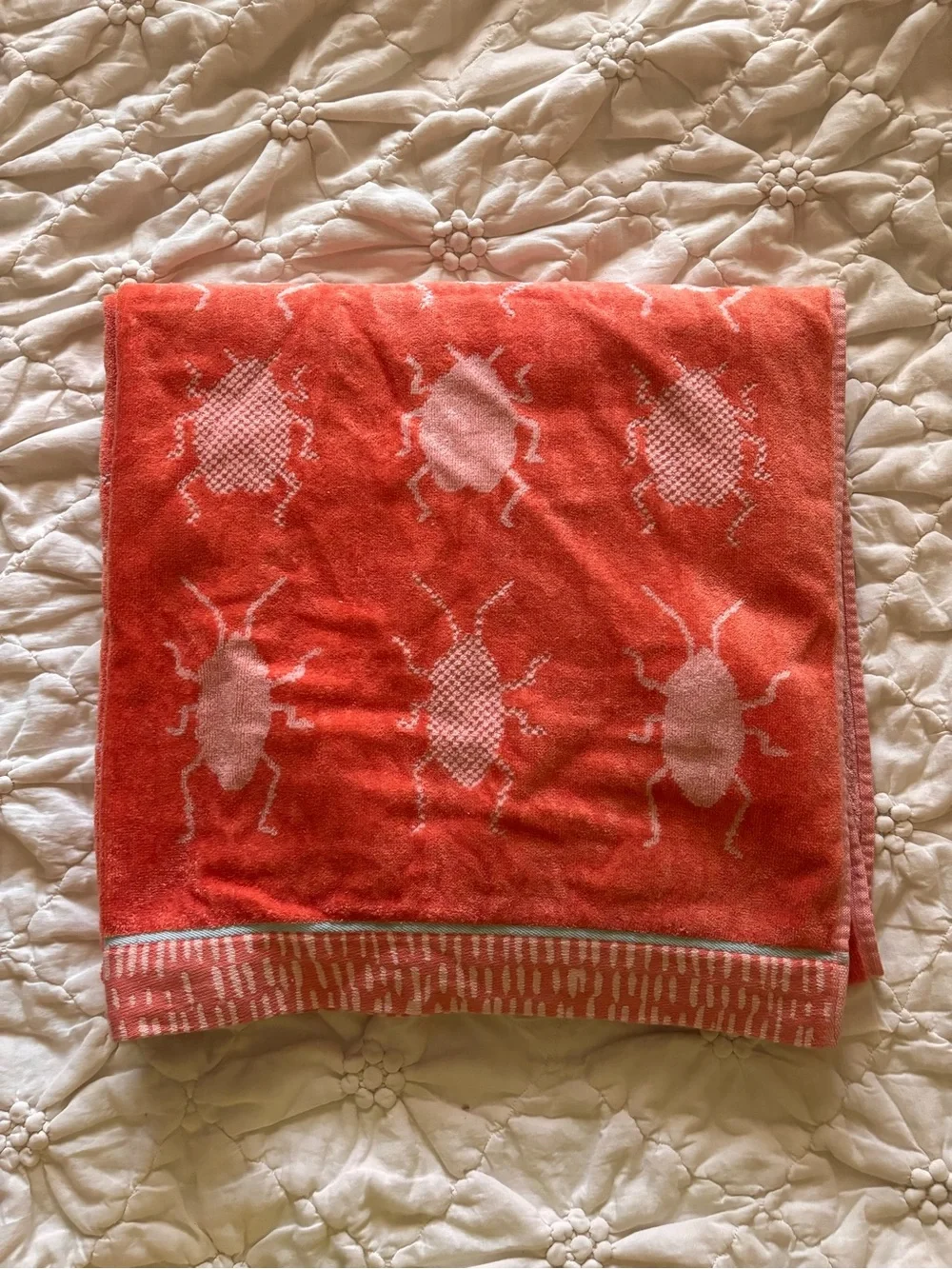 Opalhouse Coral Beetle Cotton Beach Towels